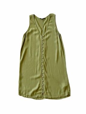 Madewell Olive Green Button Front Dress S